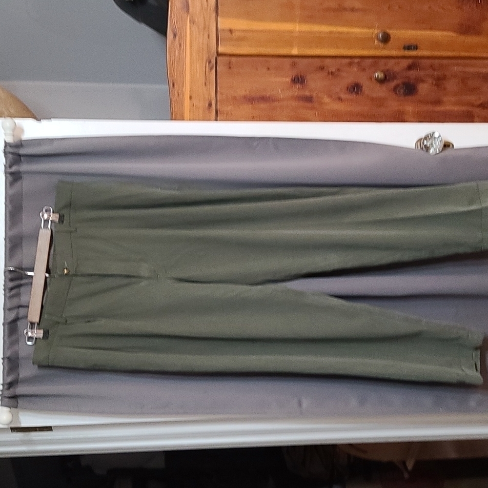 NWT Clearwater Outfitters Resort Collection Mens Pants Pleated Khaki Green 38x30
